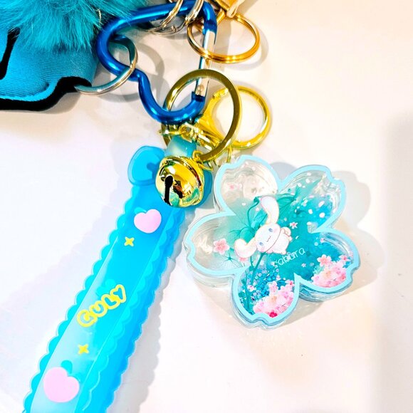 Sanrio Cinnamoroll Kids’ Safety Keychain Set Lightweight Blue Functional - Picture 2 of 5